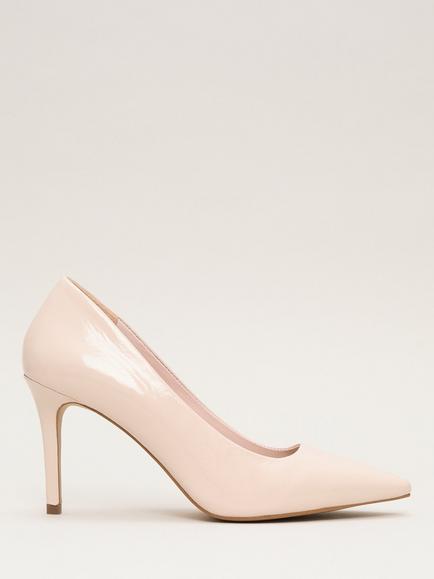 Phase Eight Patent Leather Court Shoe, Neutral