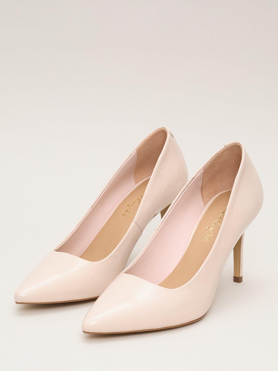 Product image 2 of 8, which shows Phase Eight Patent Leather Court Shoe, Neutral, 3