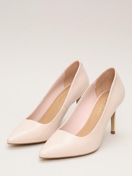 Phase Eight Patent Leather Court Shoe - view 2, Neutral