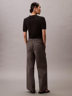 Calvin Klein Stretchy Cargo Cotton Trousers - view 2, Gunmetal