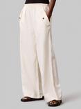 Calvin Klein Linen Rich Cargo Trousers, Sweet Corn