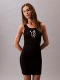 Calvin Klein Ribbed Tank Cotton Mini Dress