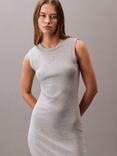 Calvin Klein Cotton Blend Sleeveless Midi Dress, Heroic Grey Heather