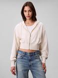 Calvin Klein Punto Logo Back Hoodie, White