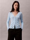 Calvin Klein Long Sleeve V Neck Ribbed Cardigan
