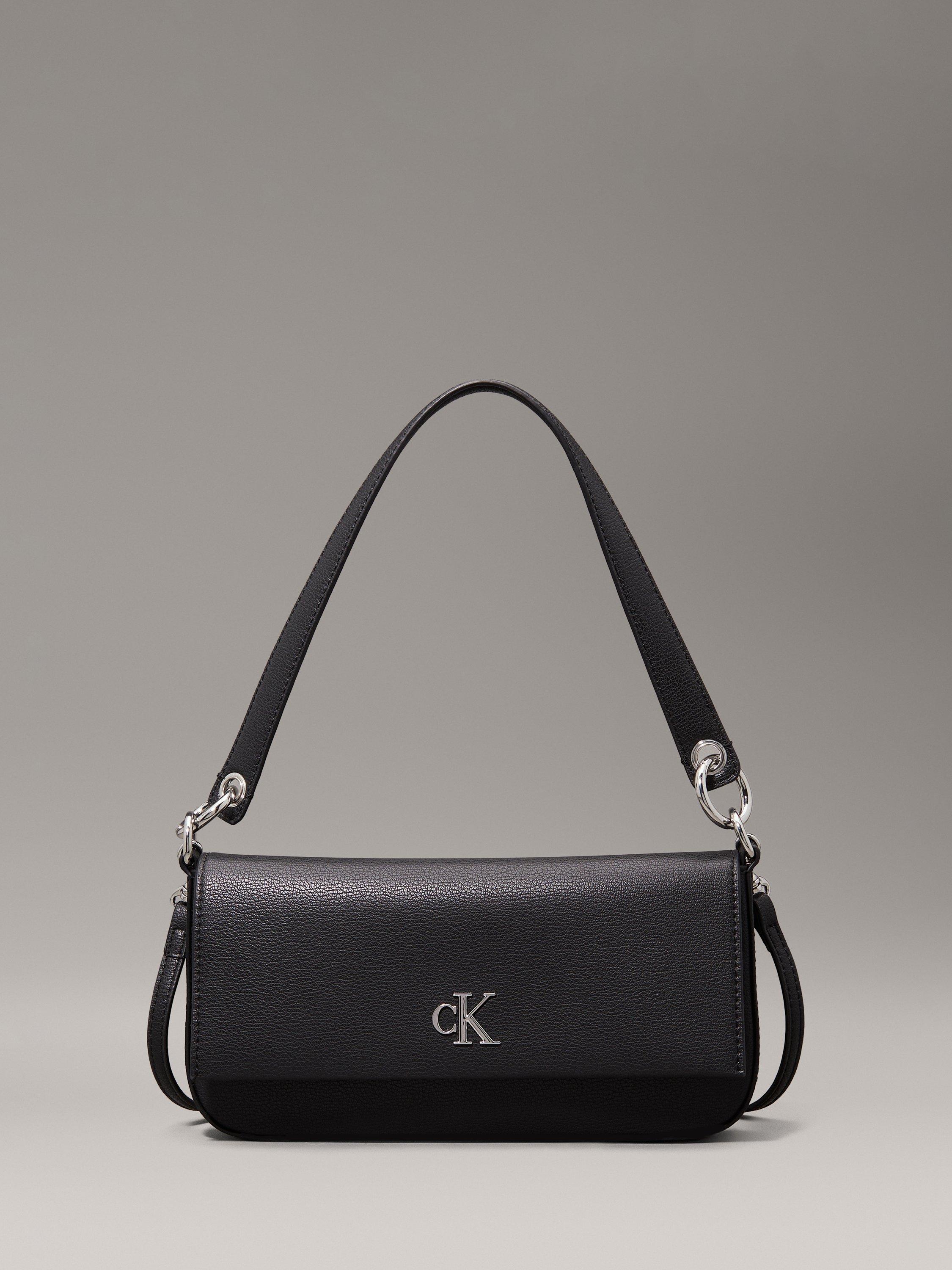 Product image 1 of 4, which shows Calvin Klein Monogram Shoulder Bag, Black, One Size