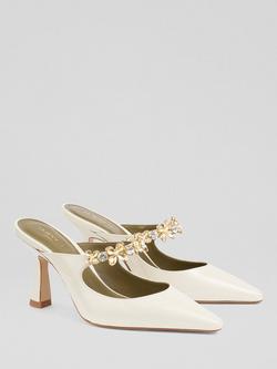 L.K.Bennett Ambrose Mule Court Shoes, Natural - view 2, Natural