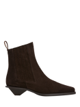 Flattered Indigo Suede Chelsea Boots, Brown
