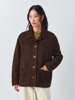 AND/OR Serena Pure Suede Jacket, Chocolate, Chocolate