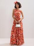 Phase Eight Zelah Floral Halterneck Maxi Dress