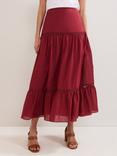 Phase Eight Kyla Maxi Skirt, Burgundy