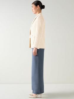 L.K.Bennett Julia Tweed Jacket, Camel/Cream - view 2, Camel/Cream