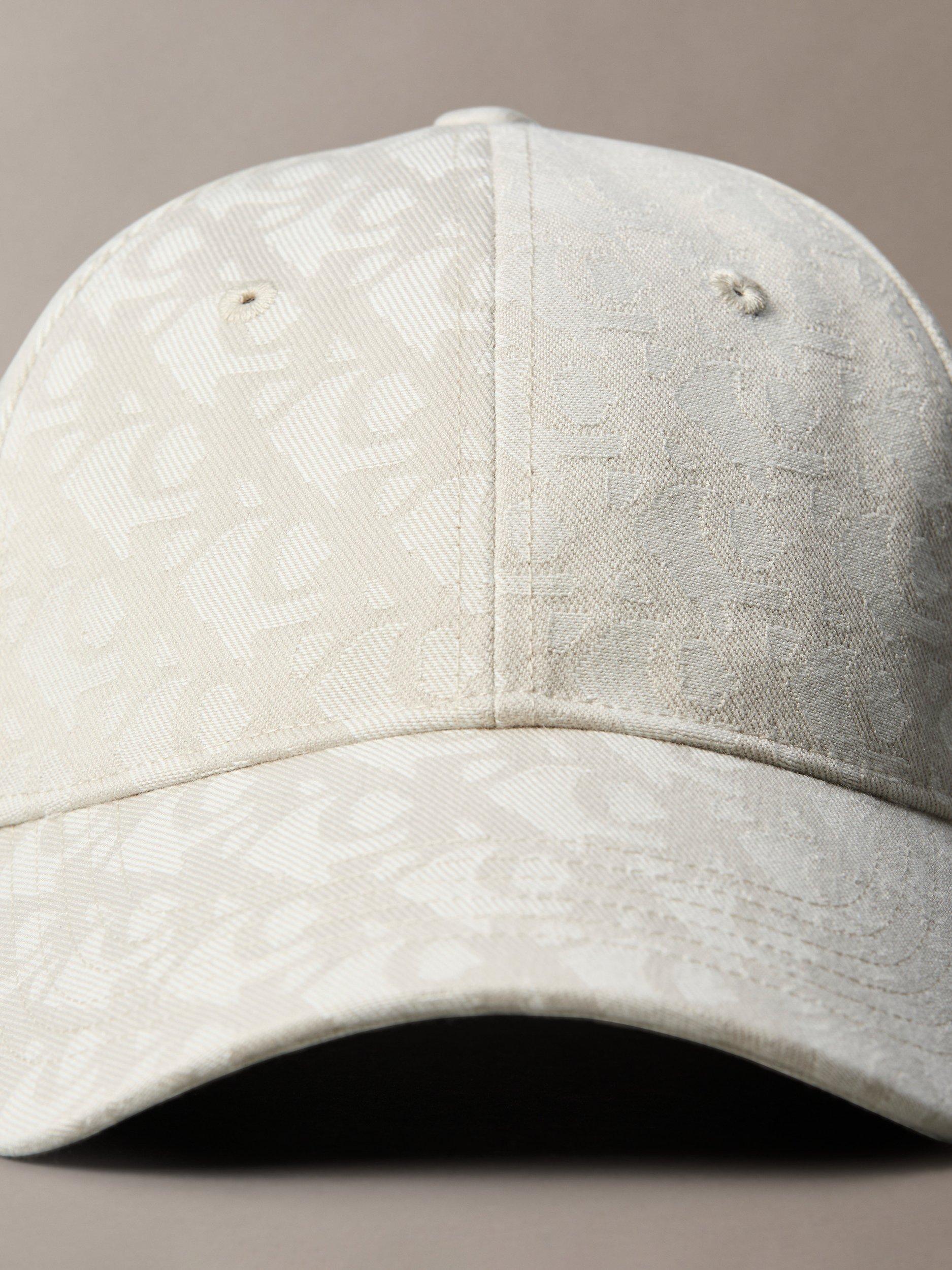 Product image 3 of 3, which shows Calvin Klein Logo Baseball Cap, White, One Size