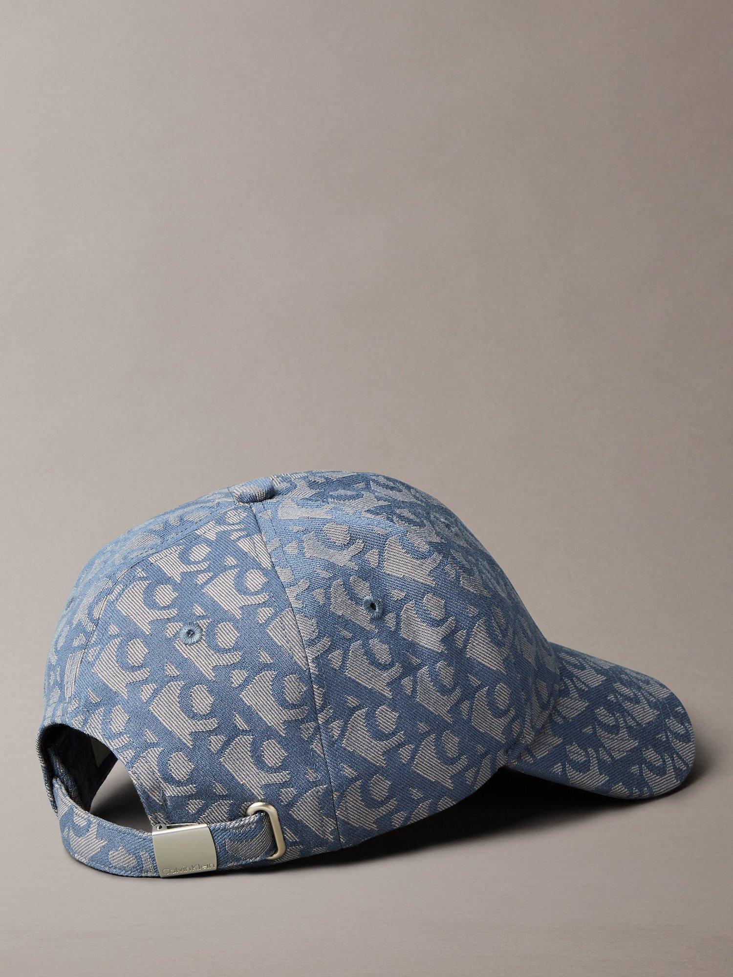 Product image 3 of 3, which shows Calvin Klein Logo Baseball Cap, Blue, One Size