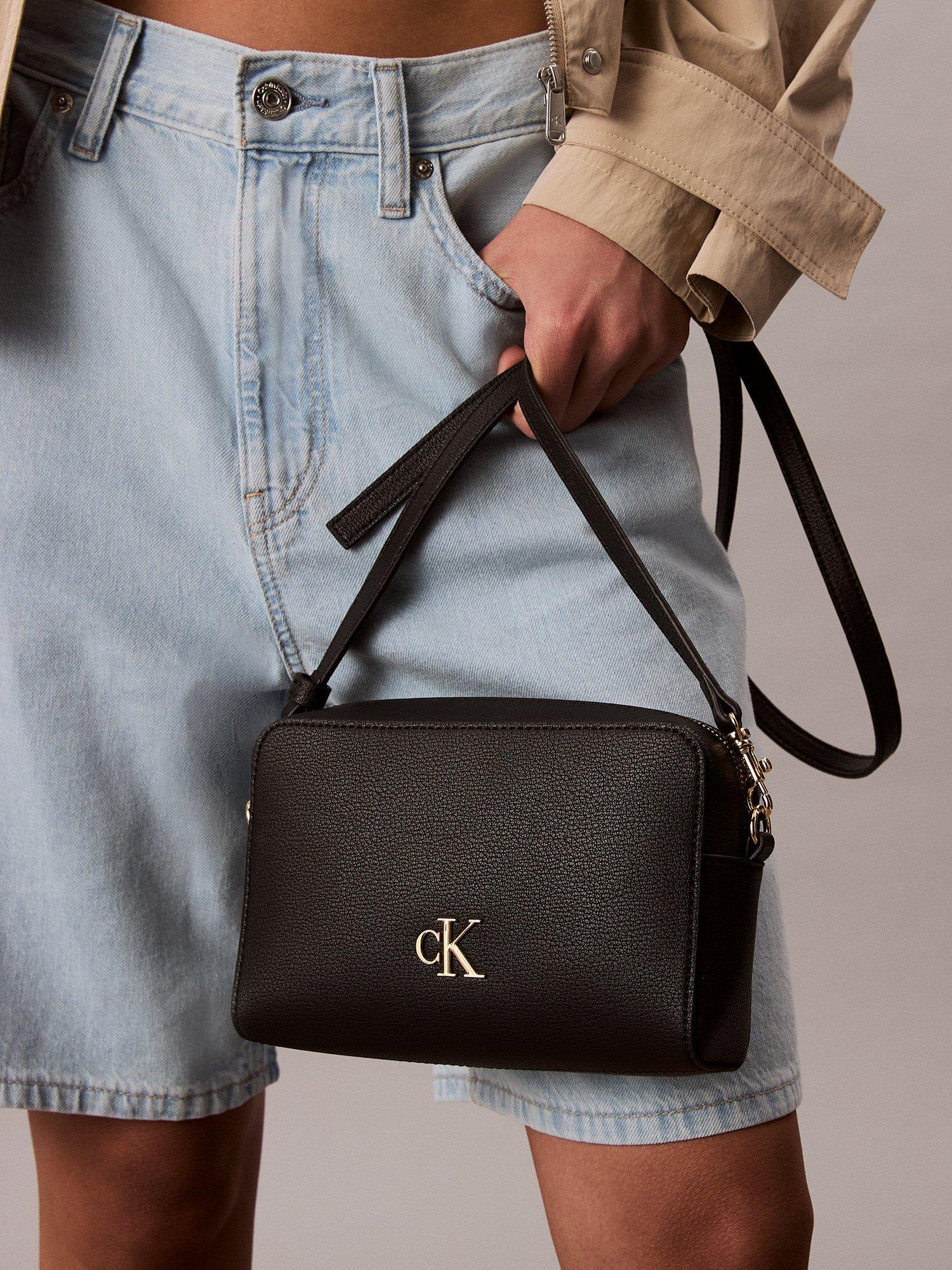 Product image 2 of 4, which shows Calvin Klein Monogram Cross Body Camera Bag, Black, One Size