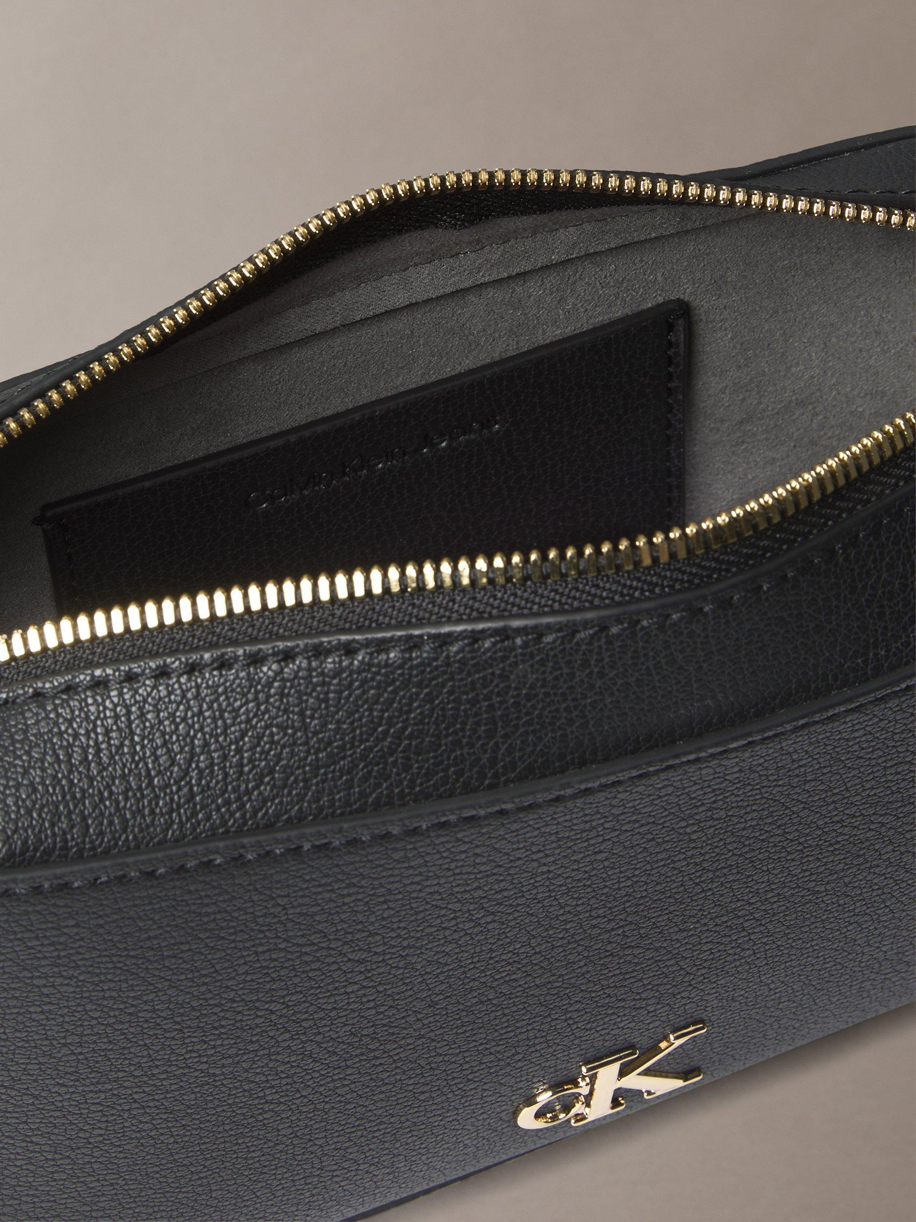 Product image 4 of 4, which shows Calvin Klein Monogram Cross Body Camera Bag, Black, One Size