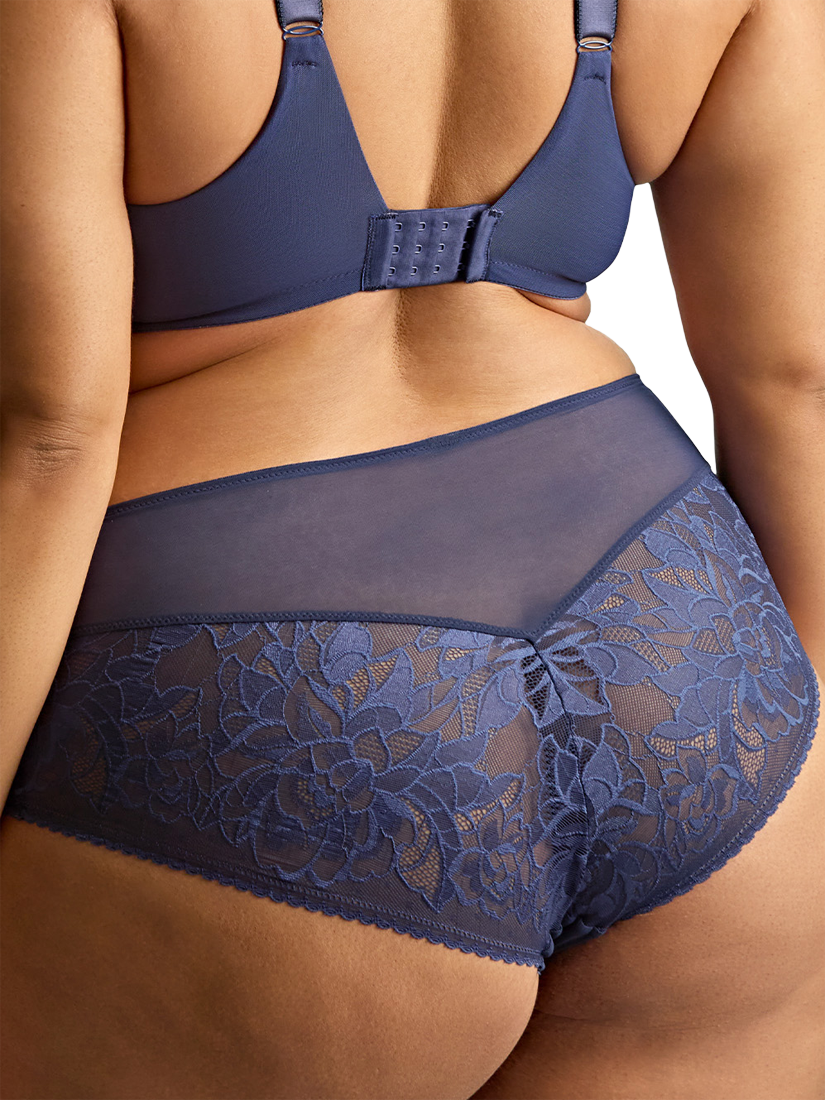 Product image 2 of 6, which shows Panache Dream Deep Sculptresse Lace Briefs, Navy, 12