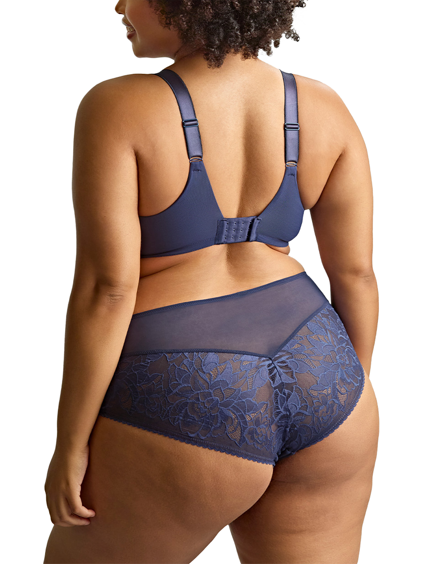 Product image 3 of 6, which shows Panache Dream Deep Sculptresse Lace Briefs, Navy, 12