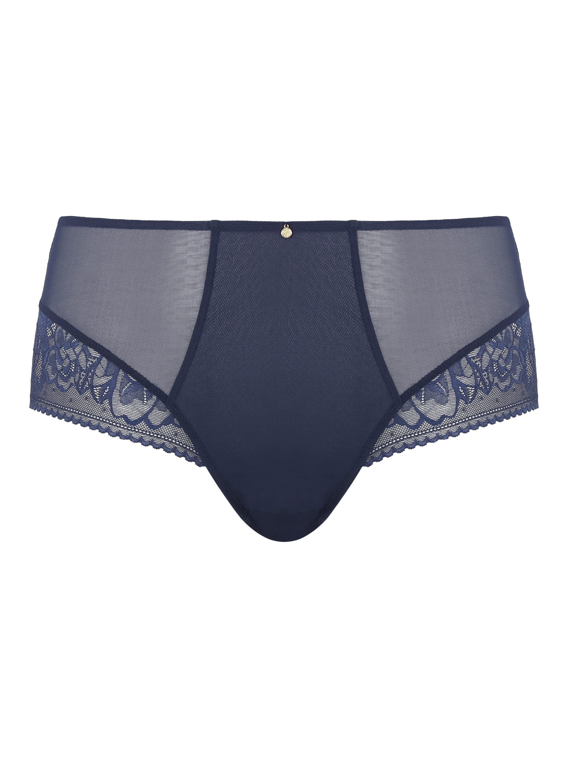 Product image 6 of 6, which shows Panache Dream Deep Sculptresse Lace Briefs, Navy, 12