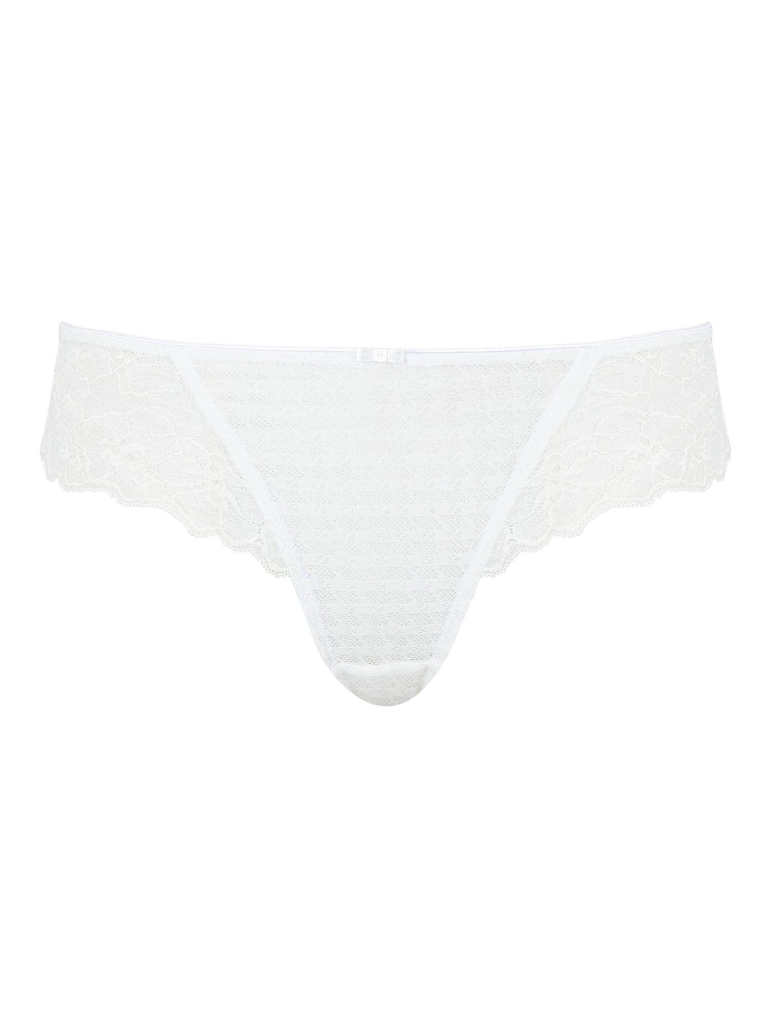Product image 4 of 4, which shows Panache Envy Lace Brazilian Knickers, Ivory, 10