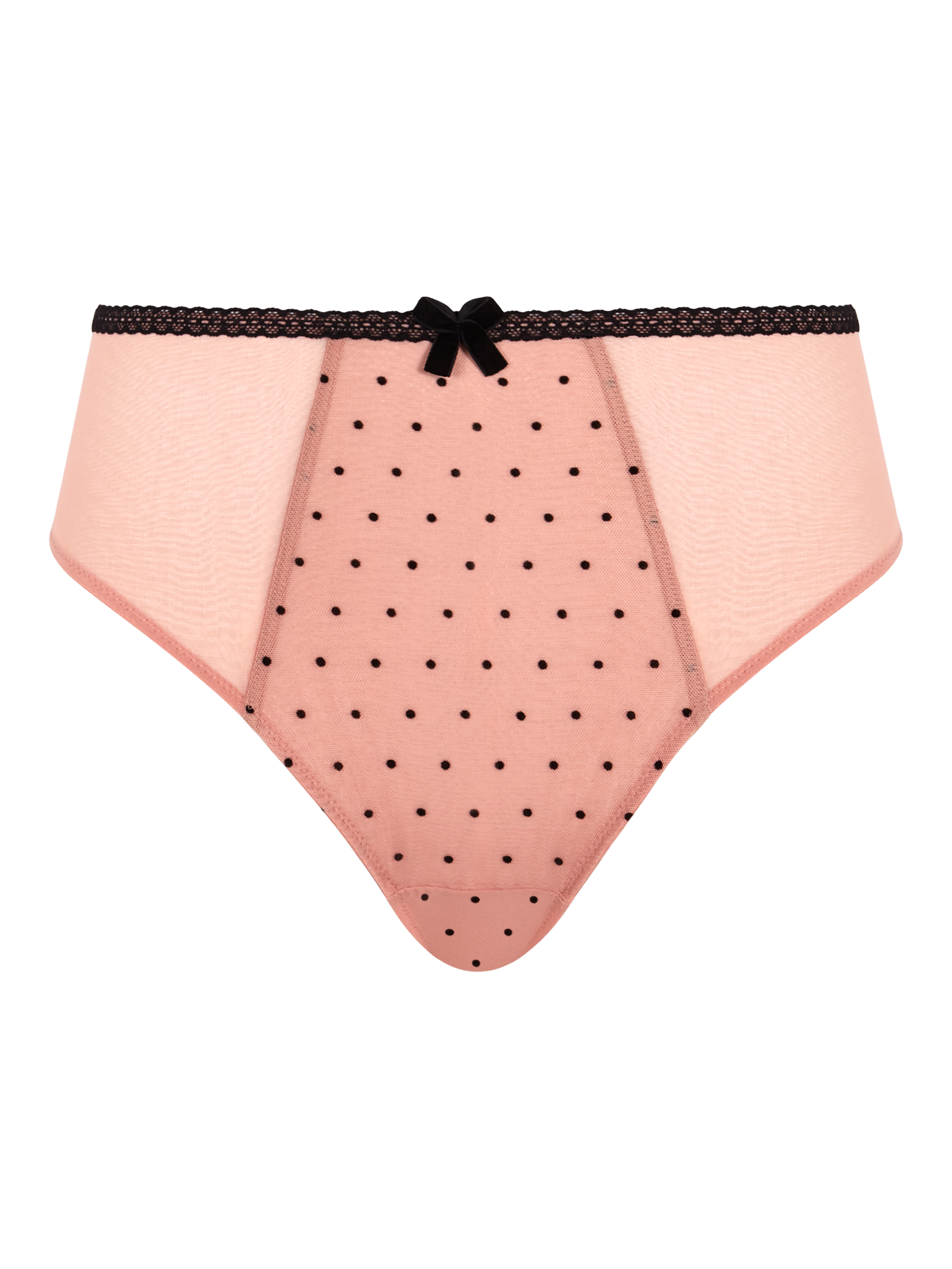 Product image 5 of 5, which shows Panache Gabrielle Polka Dot High Waist Briefs, Pink, 10