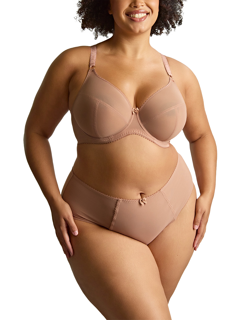 Product image 1 of 5, which shows Panache Liberty Sculptresse Lace Deep Briefs, Mocha, 12