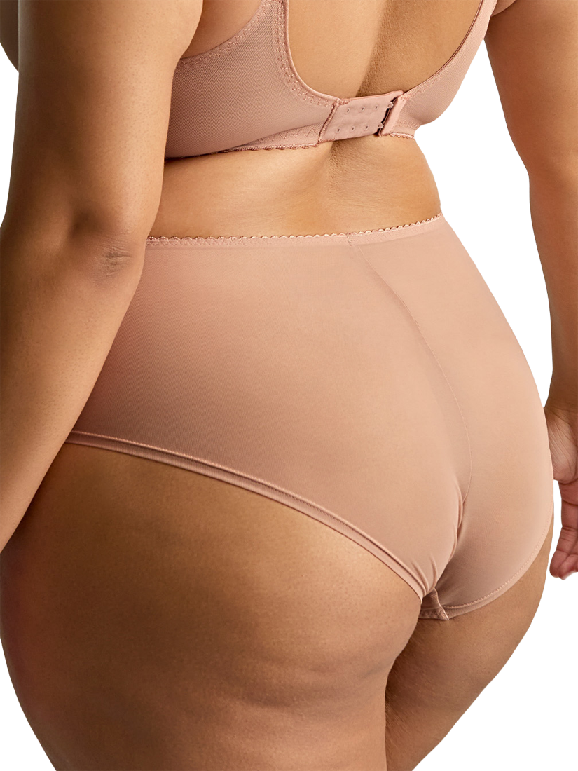 Product image 2 of 5, which shows Panache Liberty Sculptresse Lace Deep Briefs, Mocha, 12