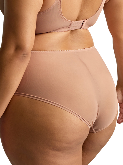 Sculptresse Liberty Lace Deep Briefs, Mocha - view 2, Mocha
