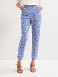Phase Eight Carmella Spot Stripe Trousers, Blue