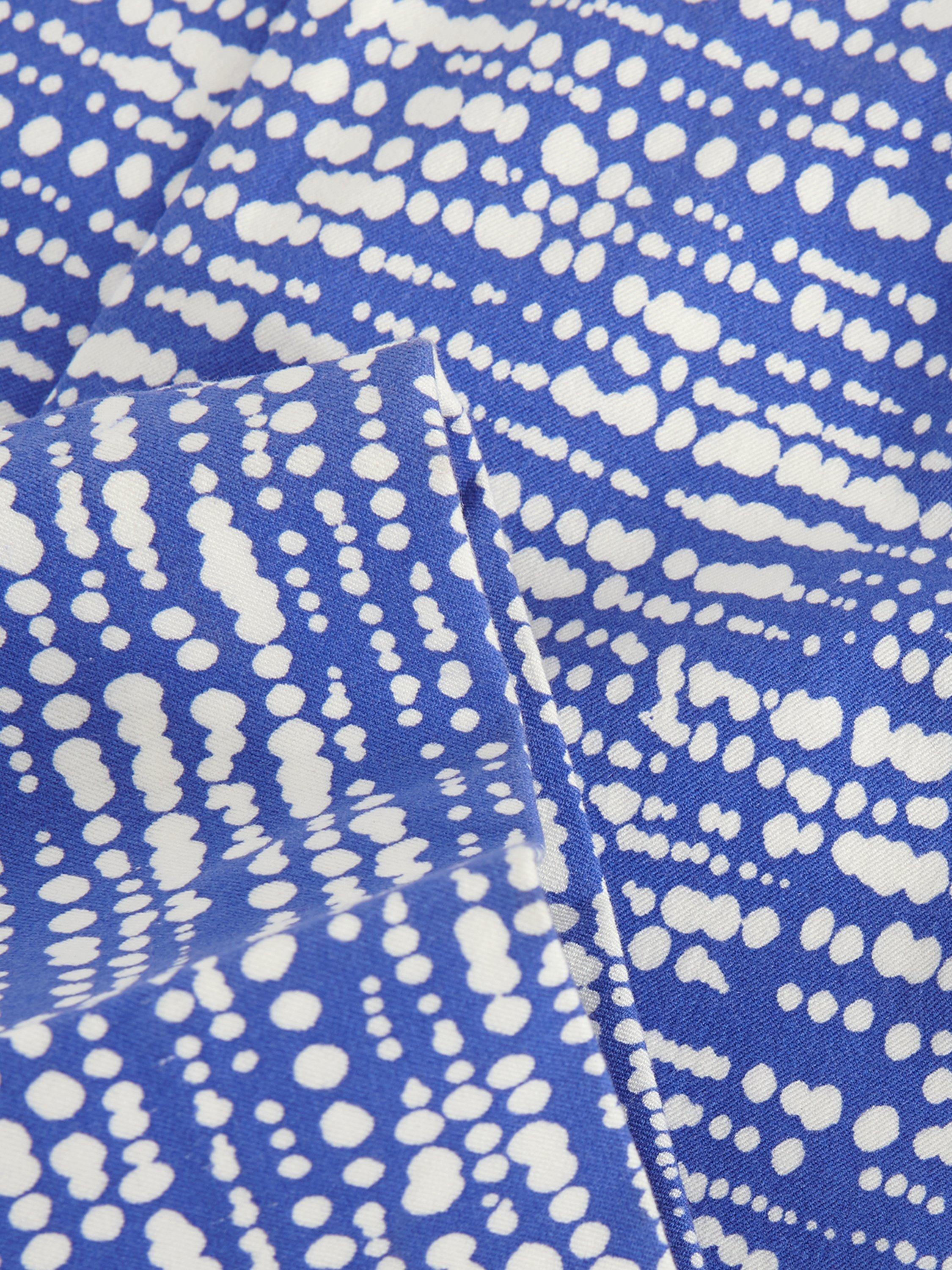 Product image 6 of 6, which shows Phase Eight Carmella Spot Stripe Trousers, Blue, 8