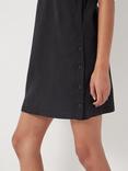 HUSH Denim Square Neck Mini Dress, Washed Black