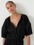HUSH Mae Crinkle Balloon Sleeve Blouse