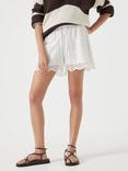 HUSH Margot Broderie Cotton Shorts