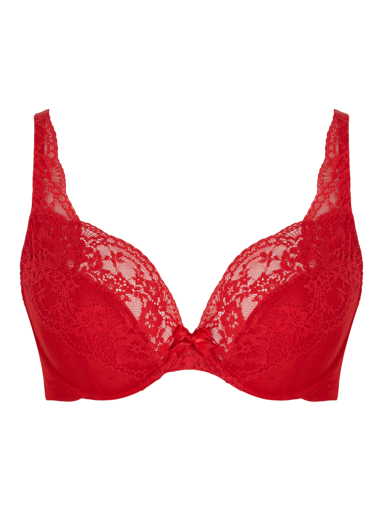 Product image 5 of 7, which shows Panache Heidi Plunge Bra, Ruby Red, 28F