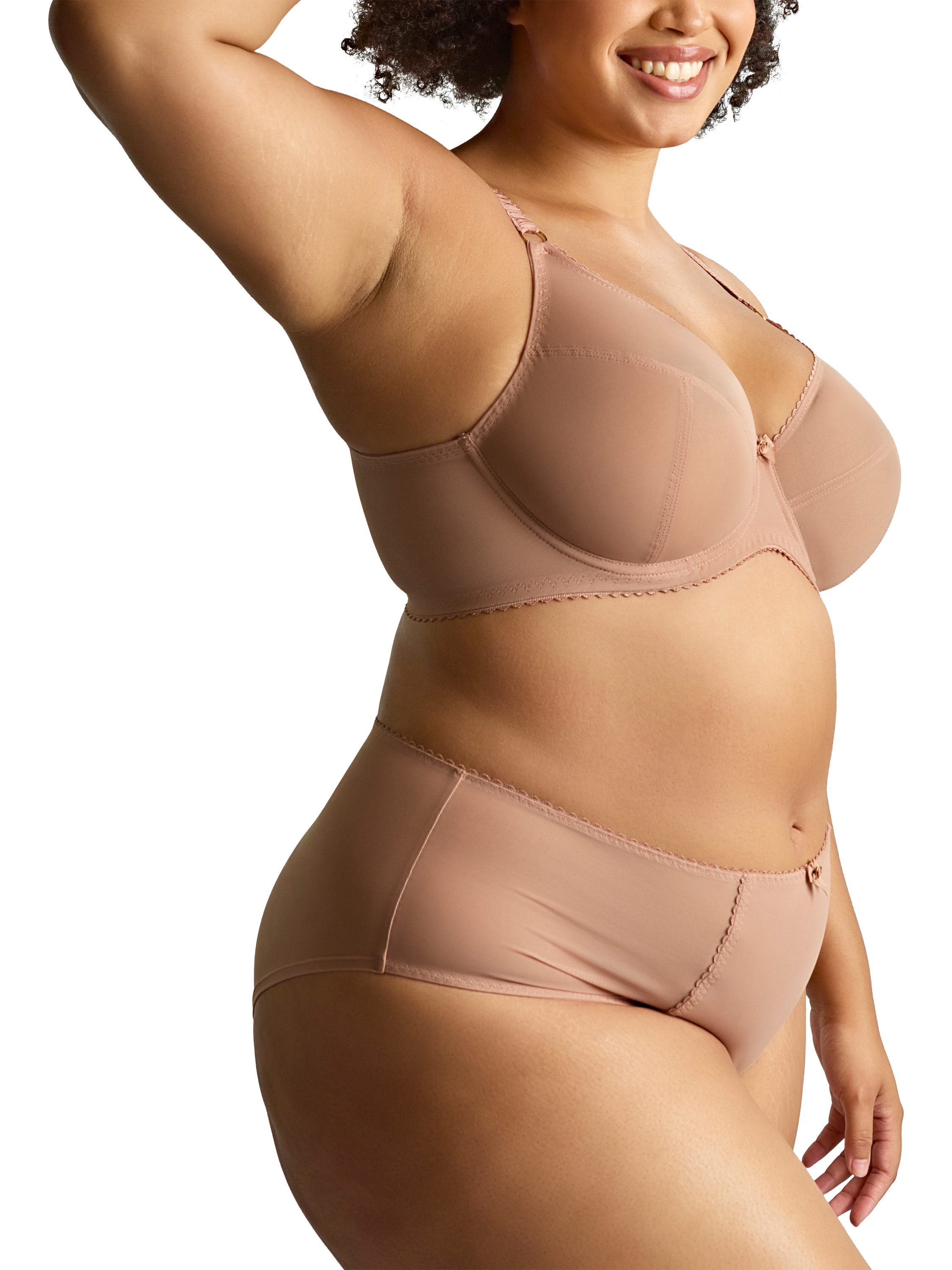 Product image 2 of 6, which shows Sculptresse Liberty Plunge Bra, Mocha, 34E