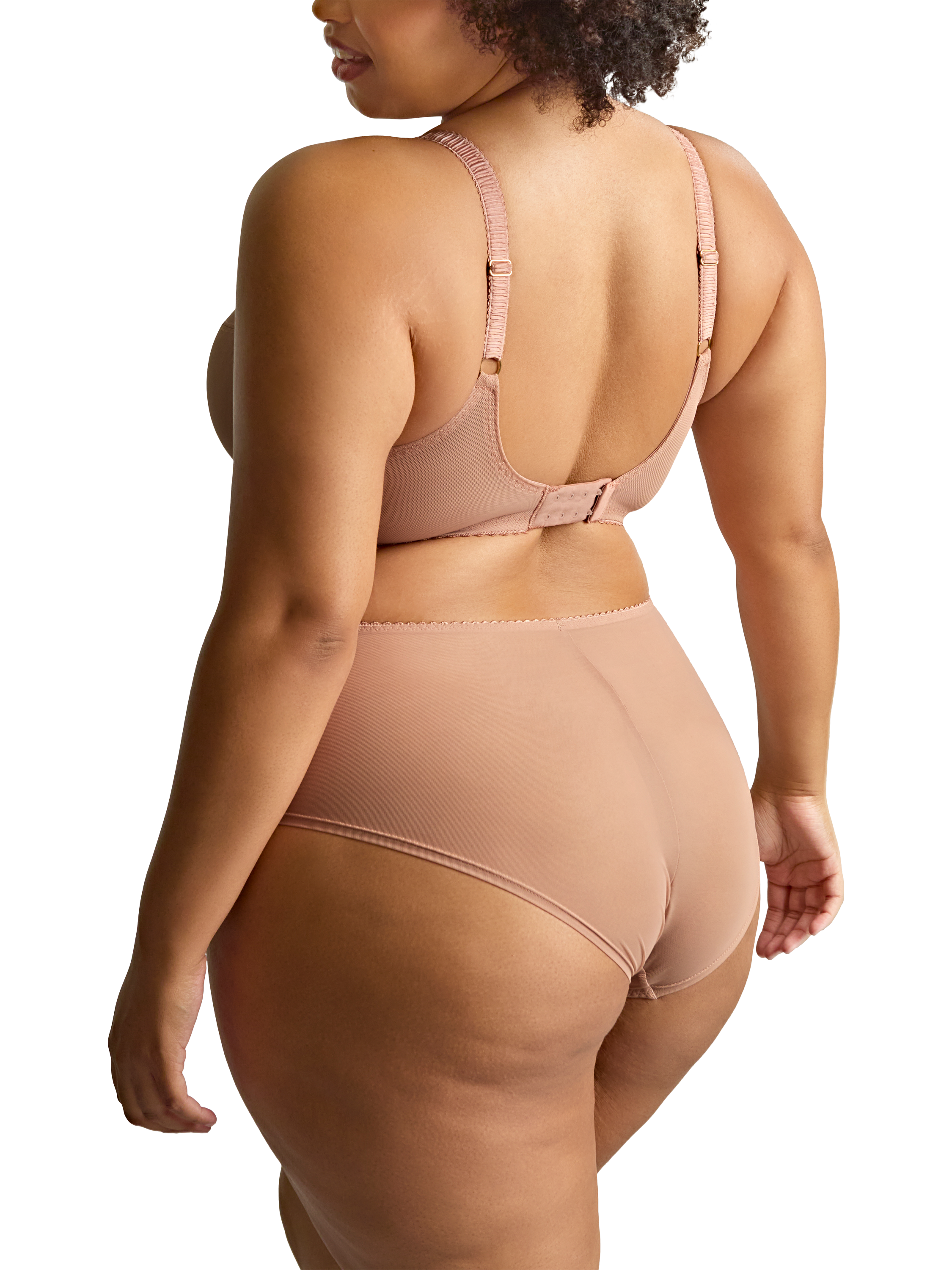 Product image 3 of 6, which shows Sculptresse Liberty Plunge Bra, Mocha, 34E