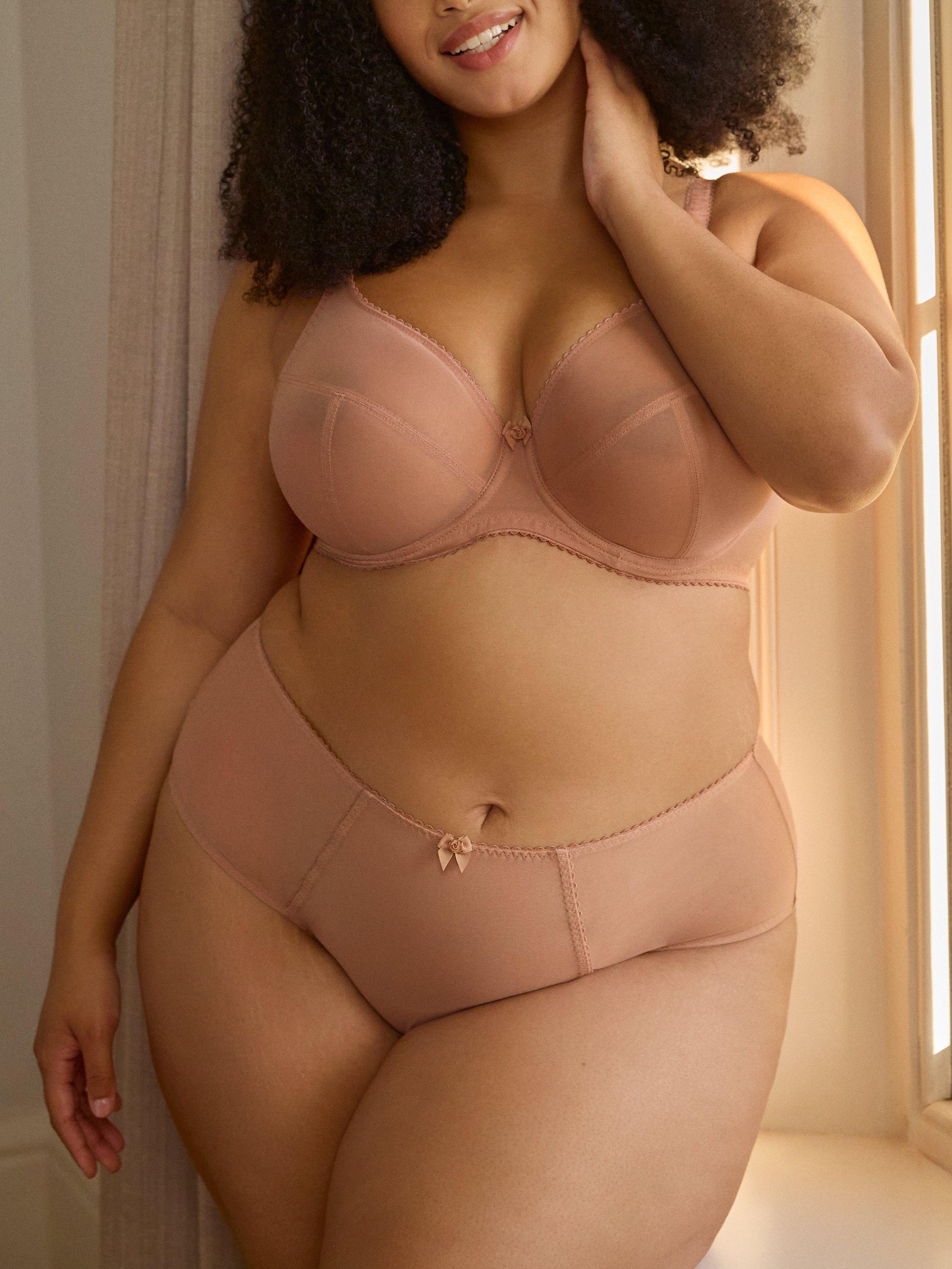 Product image 5 of 6, which shows Sculptresse Liberty Plunge Bra, Mocha, 34E