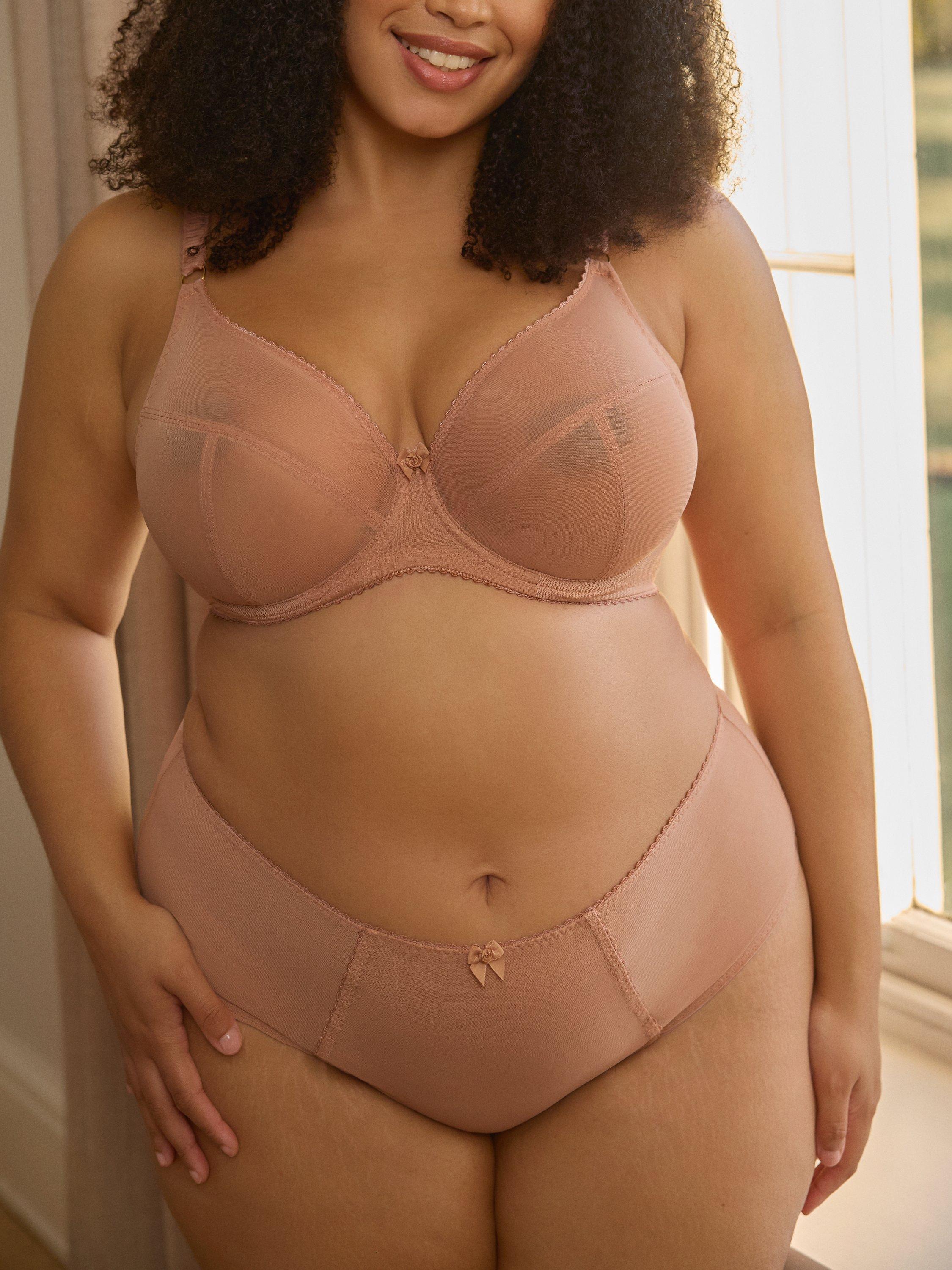 Product image 6 of 6, which shows Sculptresse Liberty Plunge Bra, Mocha, 34E