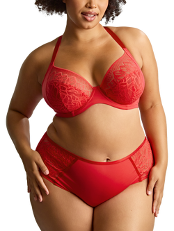 Sculptresse Sophia Plunge Bra, Red, Red