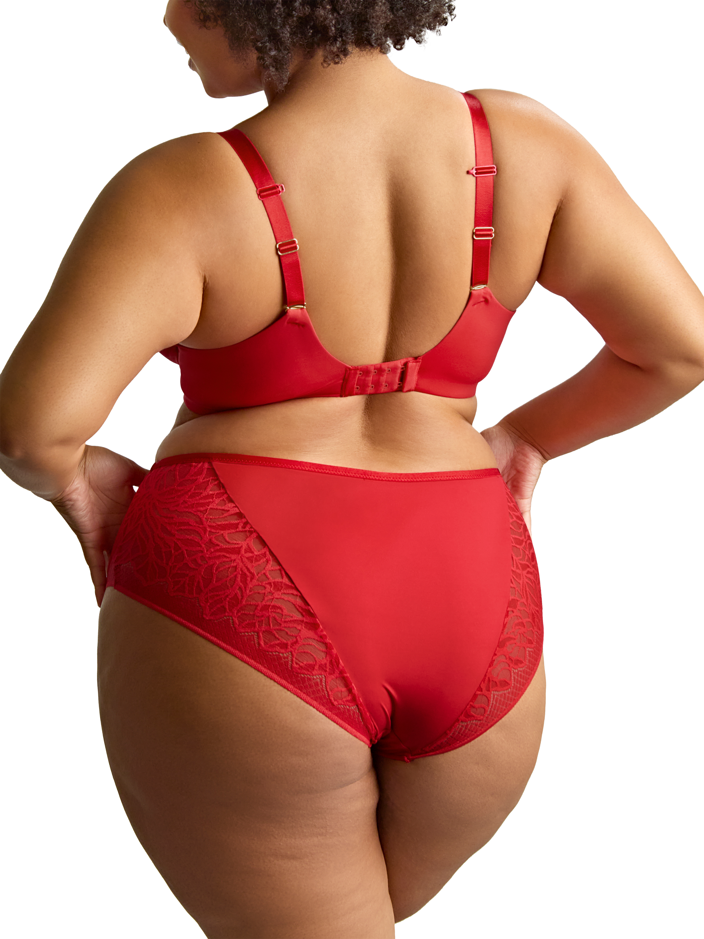 Product image 2 of 7, which shows Sculptresse Sophia Plunge Bra, Red, 34E