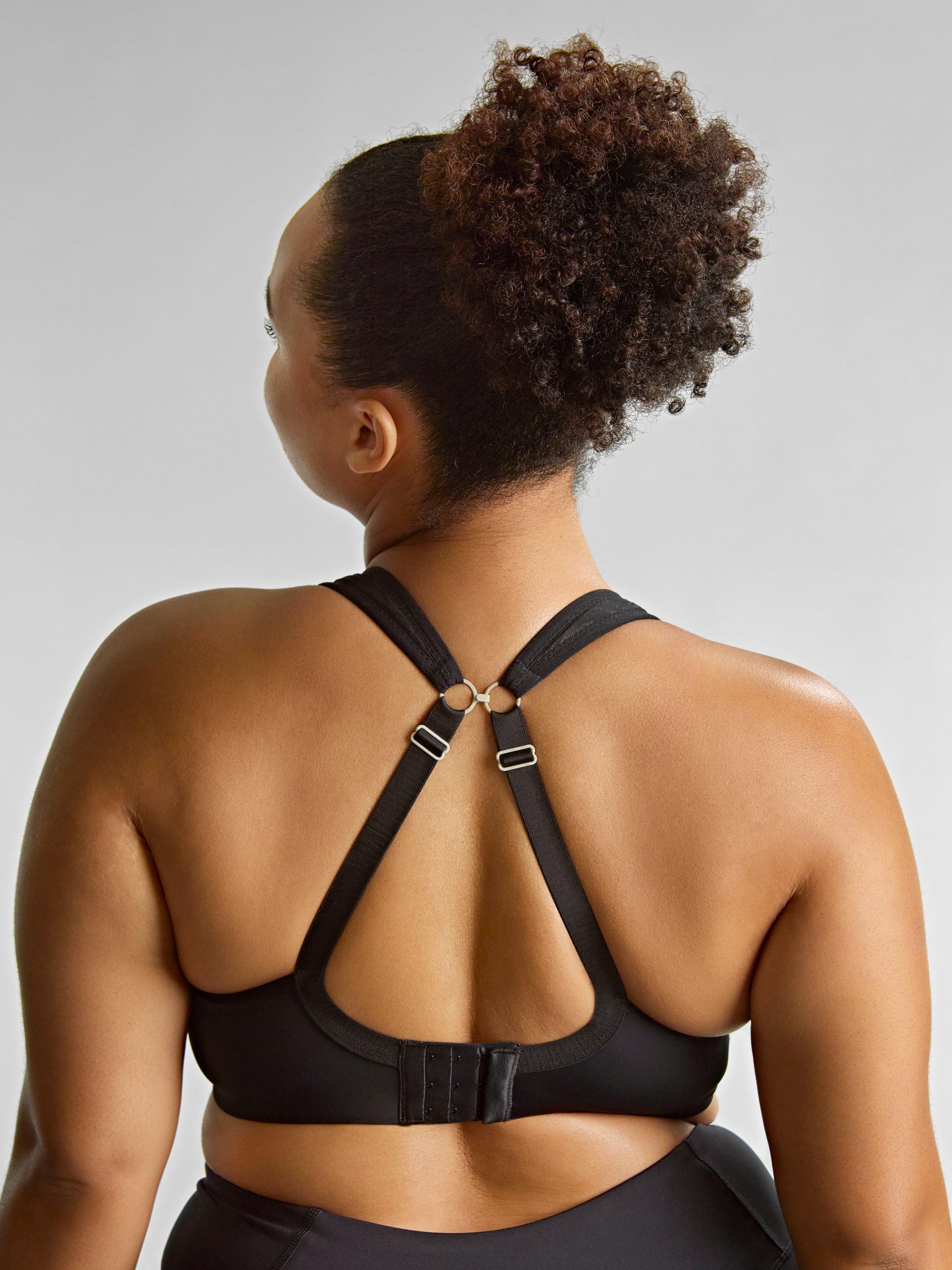 Product image 6 of 6, which shows Sculptresse Activate Underwired Sports Bra, Black/Chalk, 34F