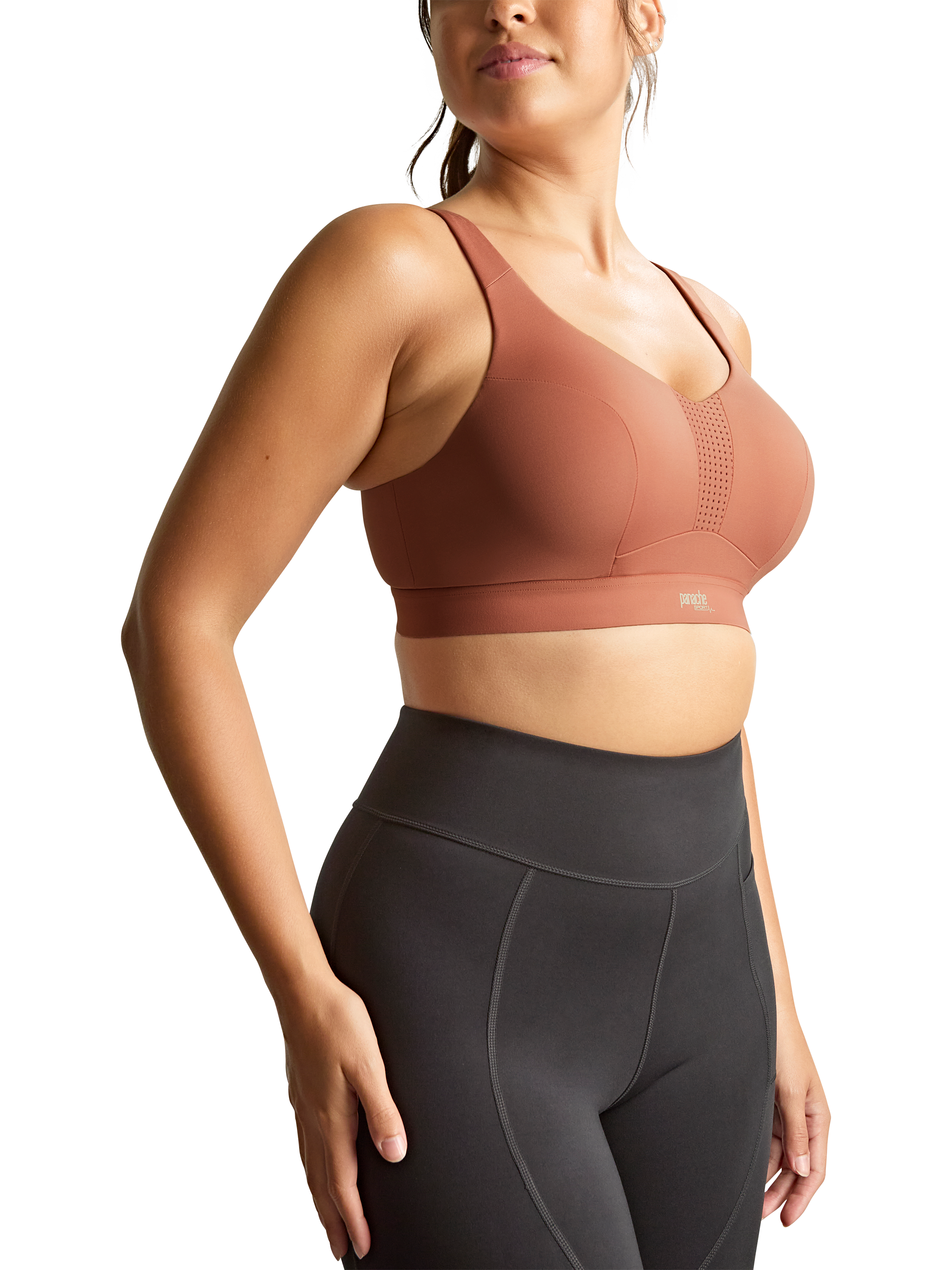 Product image 3 of 6, which shows Panache Endurance Sports Bra, Sienna Rose, 28DD