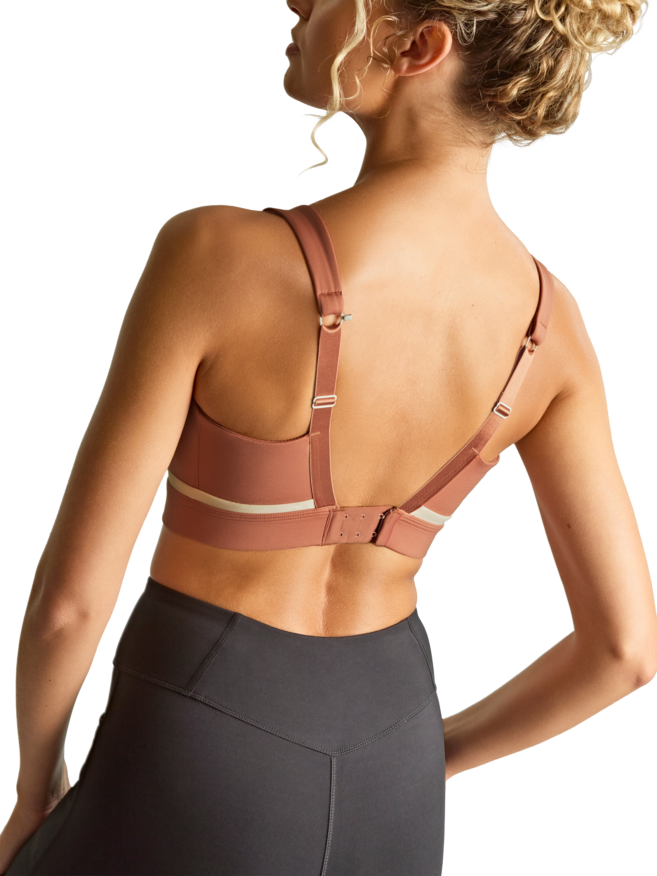 Product image 4 of 6, which shows Panache Freedom Sports Bra, Dark Pink, 28DD