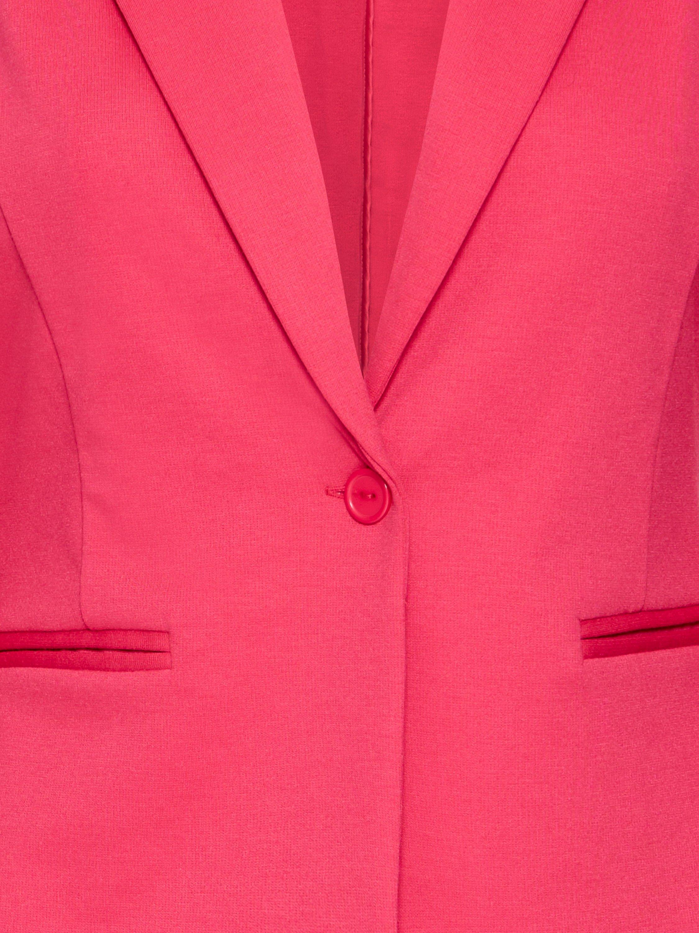 Product image 7 of 7, which shows ICHI Kate Single Button Blazer, Mid Pink, XS