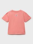 Mango Kids' Cotton Short Sleeved Snoopy T-Shirt, Lt-pastel Orange