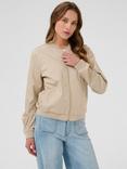 KAFFE Lea Bomber Jacket, Mid Grey