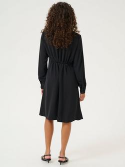 KAFFE Signa Zip Front Shirt Dress, Black - view 2, Black