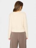Saint Tropez Larna Wool Blend Round Neck Cardigan