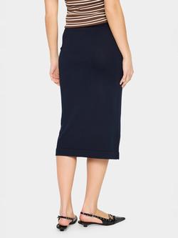 Saint Tropez MilaSZ Viscose Blend Midi Skirt - view 2, Mid Blue
