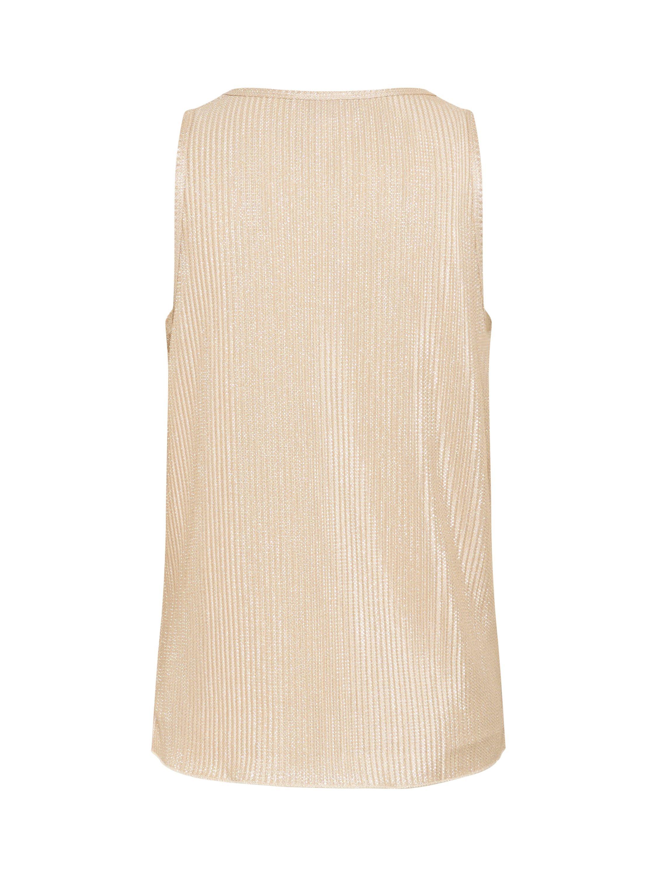 Product image 6 of 6, which shows Saint Tropez EvySZ Scoop Neck Mixed Blend Vest Top, Winter White, XS